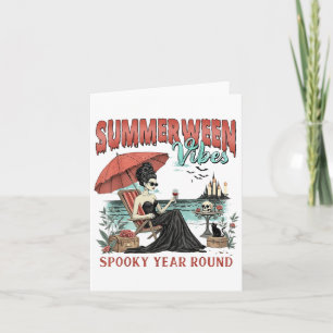 Cartão Vibrações de Summerween Assustadoras o Ano Todo Ga