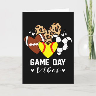 Cartão Vibrações do Dia do Jogo Engraçado Pé de Futebol M
