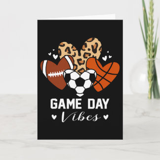 Cartão Vibrações do Dia do Jogo Futebol Engraçado Esquele