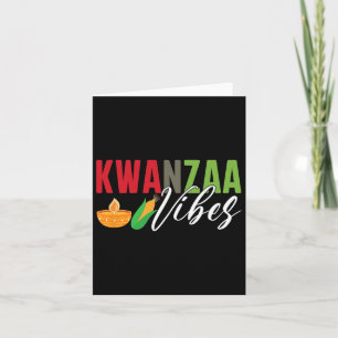 Cartão Vibrações do Kwanzaa Festival de Colheita Afro-Ame