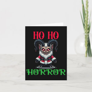 Cartão Vibrações Festivas Dark Gothic Ho Ho Horror Krampu