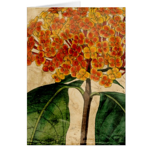Cartão Vibrant Floral I (Frente)