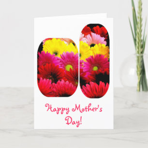 Cartão Vibrant Gerbera Daisies Happy Mother's Day Card