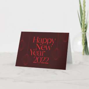 Cartão Vibrante, elegante, design legal de Feliz Ano Novo
