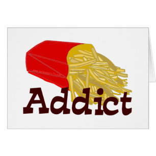 Cartão Viciado da fritada do francês