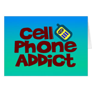 Cartão Viciado do telemóvel