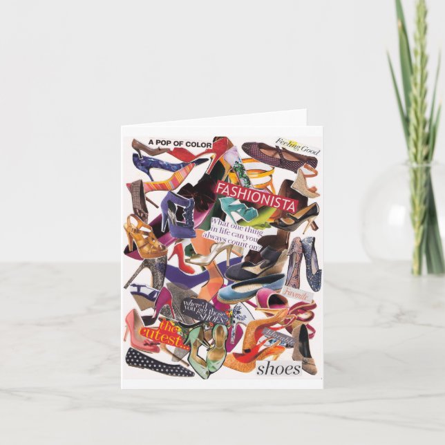 Cartão Vício Notecard dos calçados (Frente)