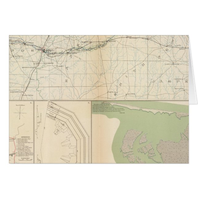 Cartão Vicksburg Meridian, Srta. (Frente Horizontal)