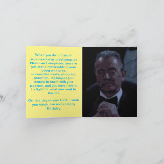 Cartão Victor Newman Birthday Card