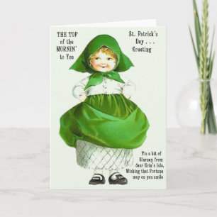 Cartão Victorian Top Of The Mornin' St.Patrick's Day Card