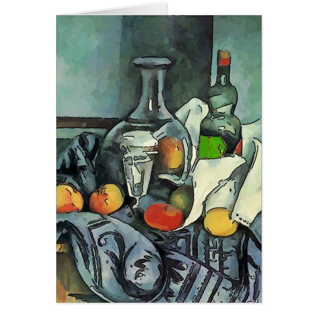 Cartão Vida contínua, Maçãs na Mesa (Frente)