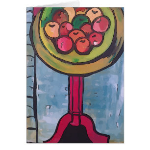 Cartão Vida contínua, Maçãs na Mesa