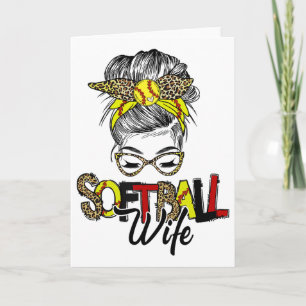 Cartão Vida de esposa Softll com mãe de coque desarrumado