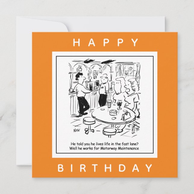 Cartão Vida de manutenção da autoestrada no cartoon Fast  (Frente)