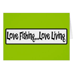 Cartão Vida do amor da pesca do amor