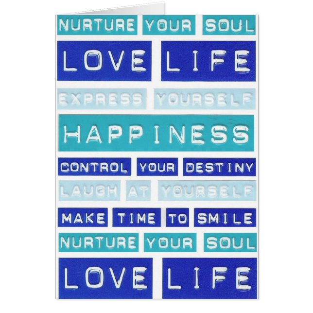 Cartão Vida do amor, sorriso (Frente)