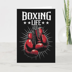 Cartão Vida do Boxe Amantes do Kickboxing Kickboxer Profi