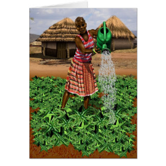 Cartão Vida em aldeia africana