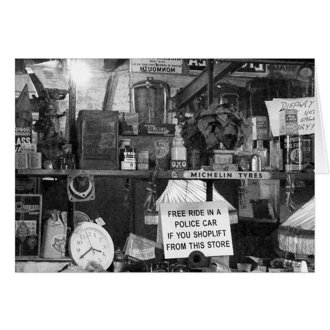Cartão Vida Estática do Mercado Flea - B&W (Frente Horizontal)