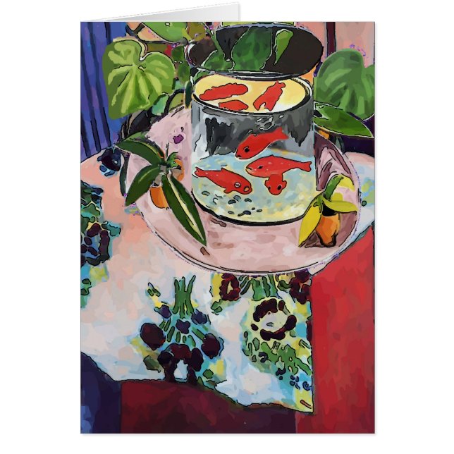 Cartão Vida Estática, Tigela de Peixe (Frente)