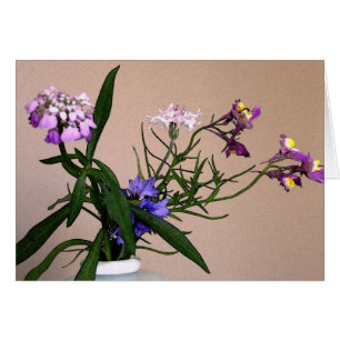 Cartão Vida Estável de Flor Selvagem