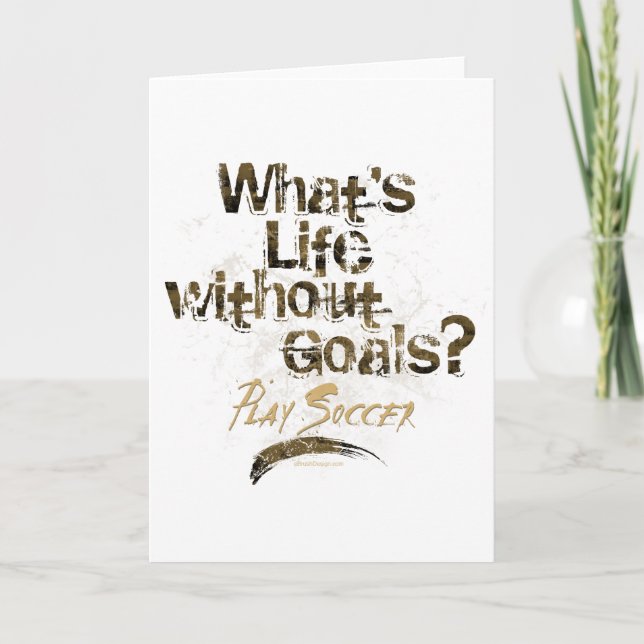 Cartão Vida sem objetivos (futebol) (Frente)