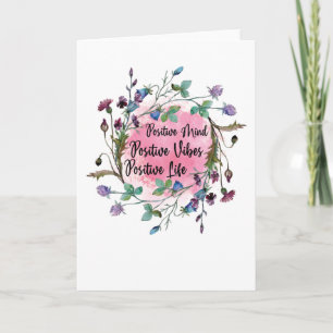 Cartão Vida útil positiva da mente