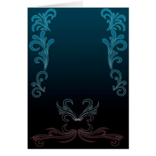 Cartão Videiras azuis (retrato)