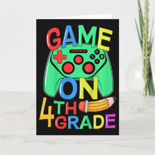 Cartão Vídeo Game Kids Ck To School 4th Grade Game On Fo