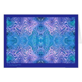 Cartão Vidro azul-turquesa Abstrato