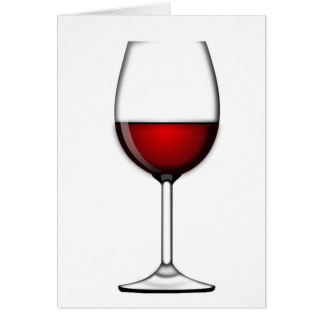 CARTÃO VIDRO DE VINHO VERMELHO (Frente)