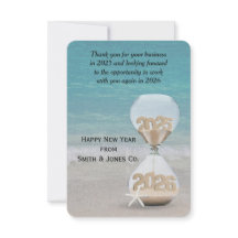 Vidro do Ano Novo 2026 Obrigado da Empresa