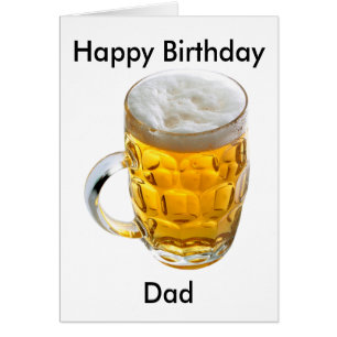 Cartão Vidro do Carro de Cerveja