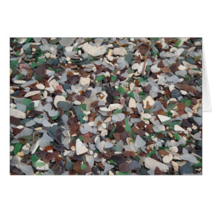Cartão Vidro do mar em Glass Beach - Bermudas