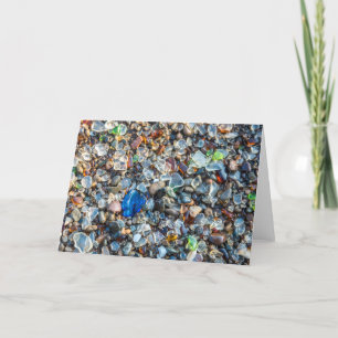 Cartão Vidro do mar espumante