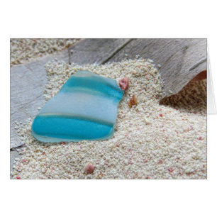 Cartão Vidro do mar partido