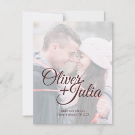 Cartão *Vidro Embaçado* Salve a Data