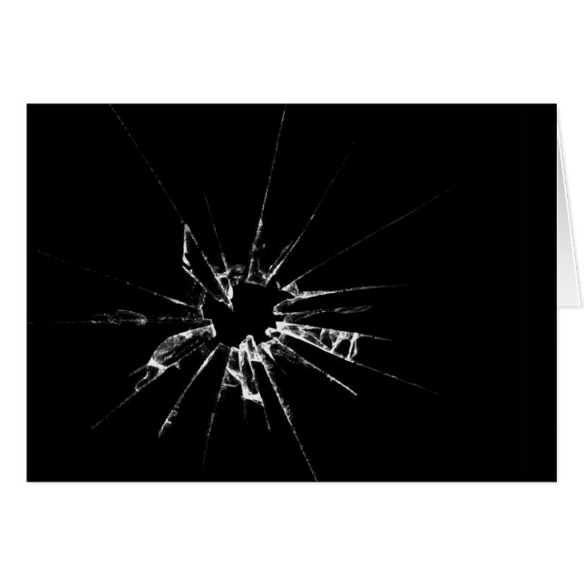 Cartão Vidro Quebrado (Frente Horizontal)