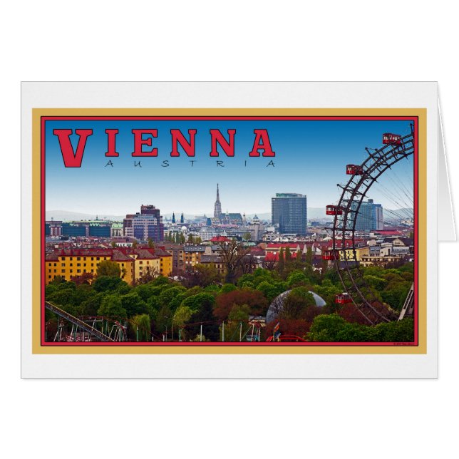 Cartão Viena - paisagem urbana (Frente Horizontal)