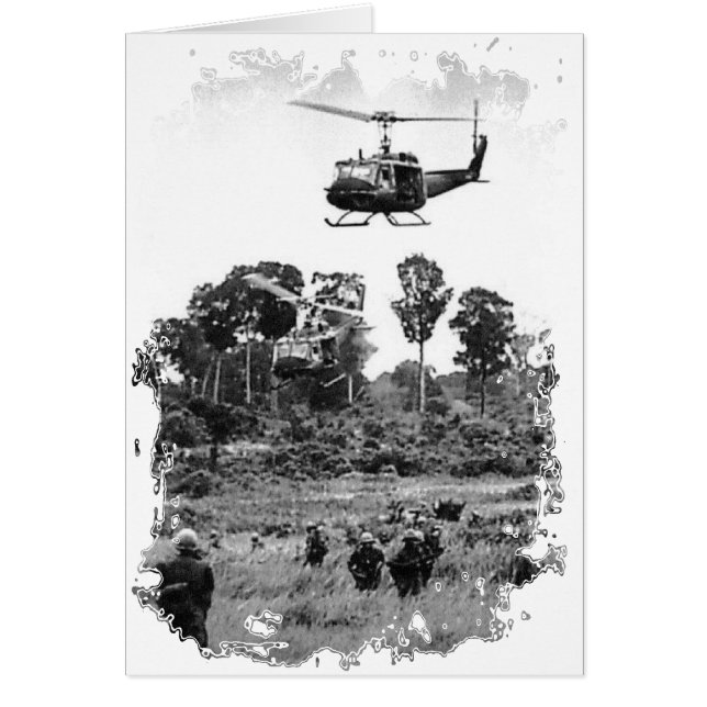 Cartão Vietnam Huey Landing (Frente)