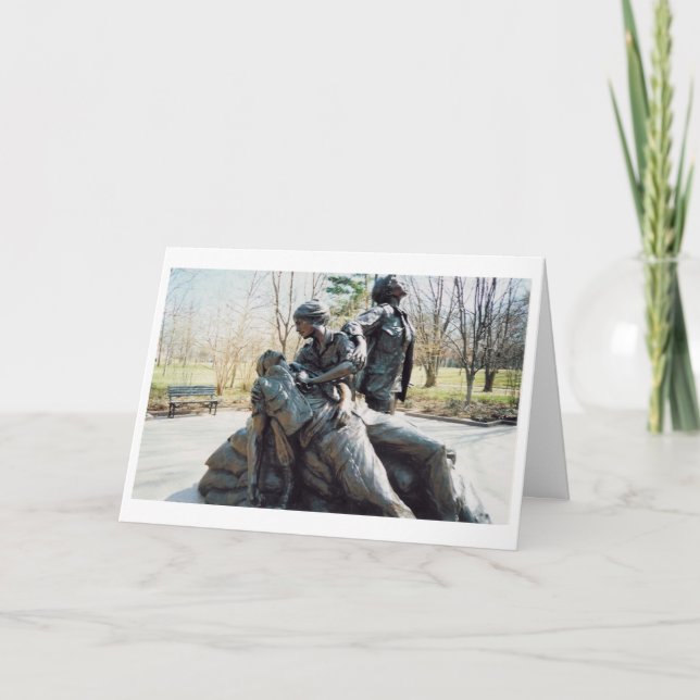 Cartão Vietnam nutre o memorial (Frente)