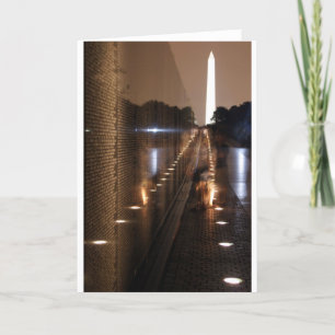 Cartão Vietnam Veterans Memorial Wall Photo