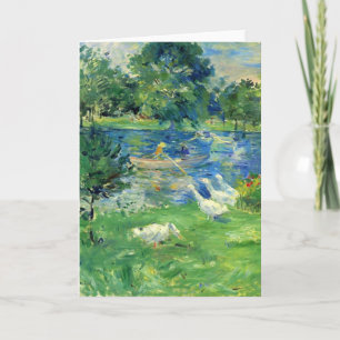 Cartão View of Bois de Boulogne by Berthe Morisot