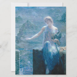 Cartão Vigil da Valquíria (Senhora Elegante num Castelo)