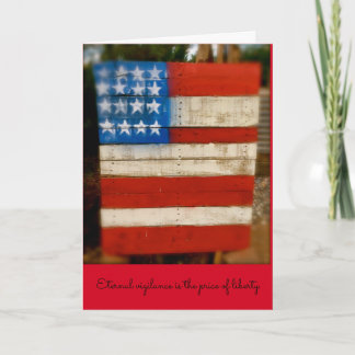 Cartão Vigilância eterno do dia de veterano
