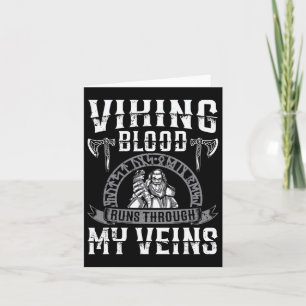 Cartão Viking Blood Corre Através Das Minhas Veias Indepe