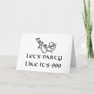 Cartão Viking Drinking Horn Birthday