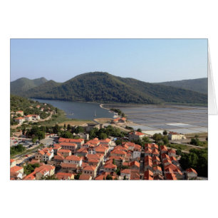 Cartão vila típica em CROATIA