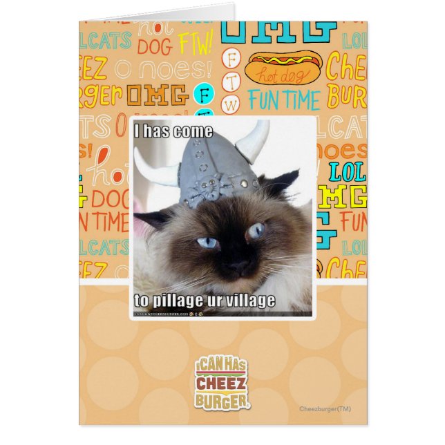 Cartão Vim para a nossa aldeia (Frente)