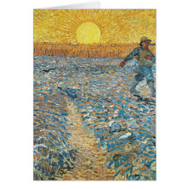 Cartão Vincent van Gogh a arte da pintura do Sower